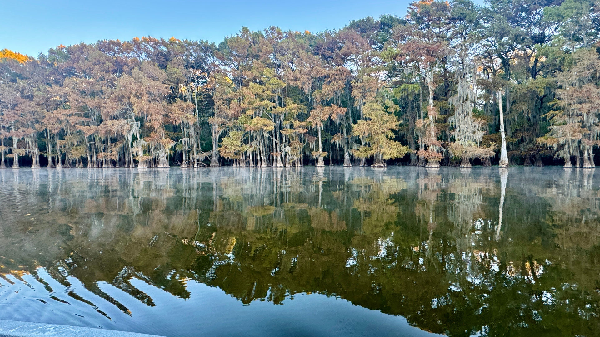 Autumn Shoreline Mirror
