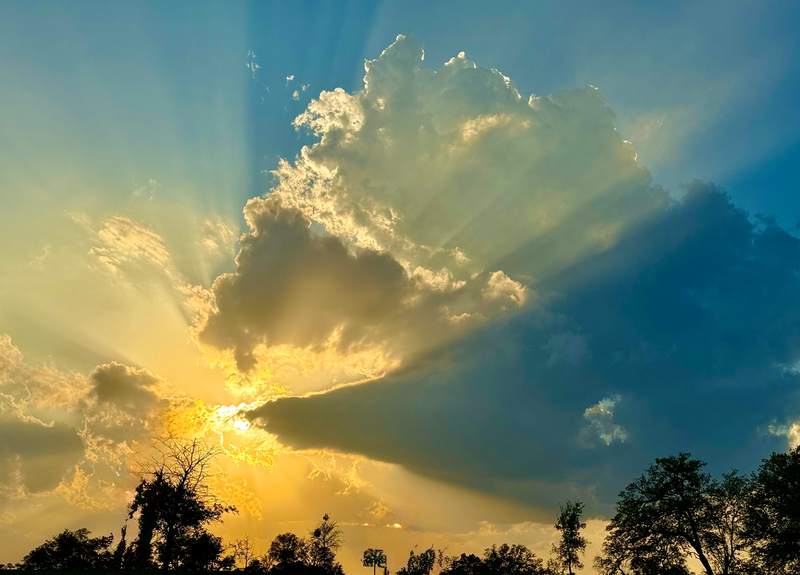 Sunbeams Through a Thundercloud