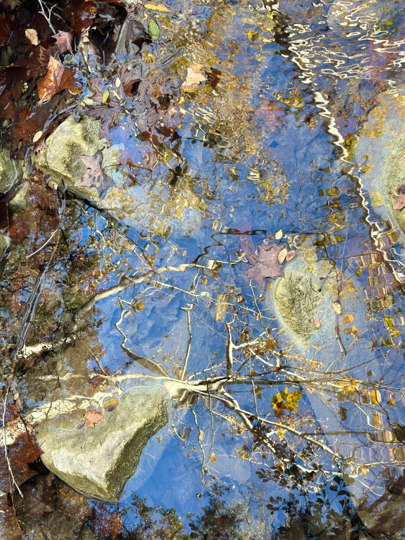 Rippled Sky over Boulders