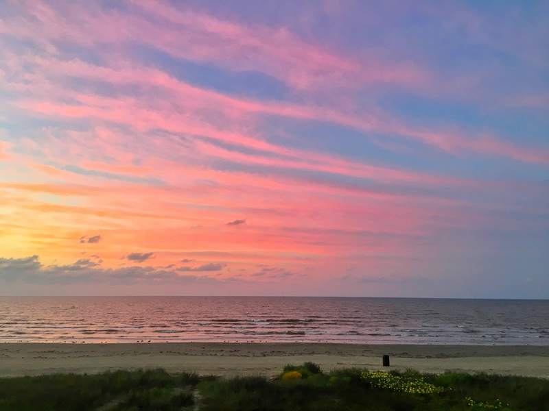 Cotton-Candy Sky Over the Dunes