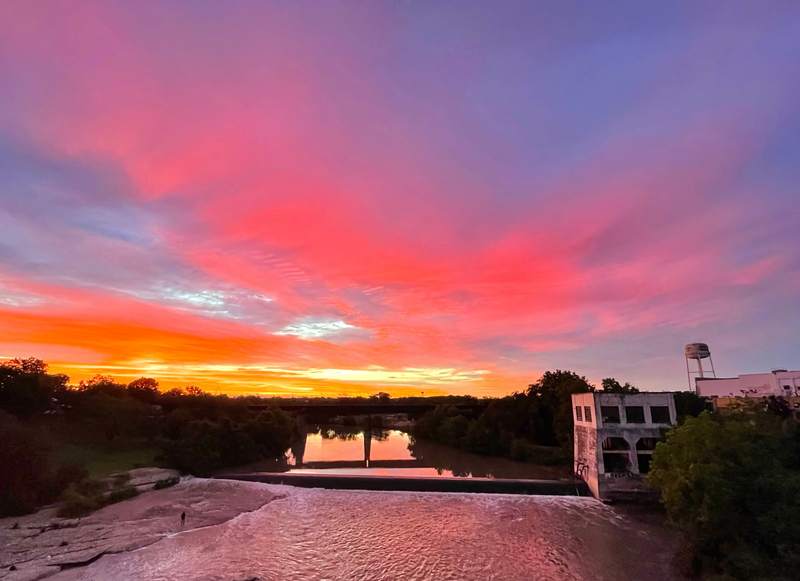 Fire Sky Over the Dam
