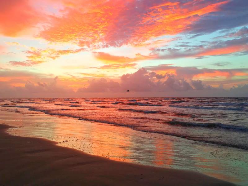 Fire Sky Over Port Aransas